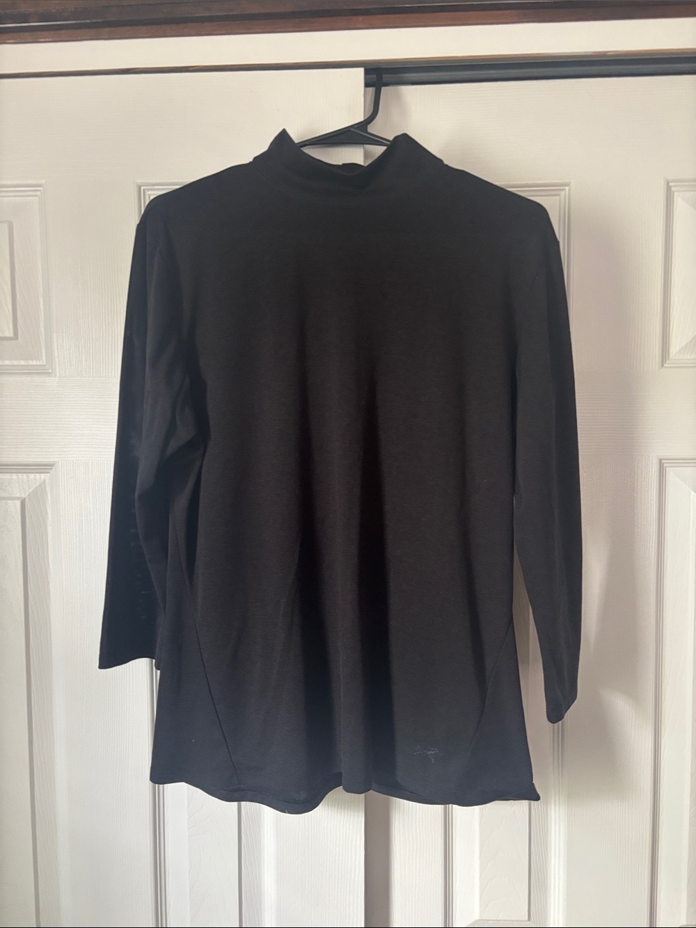 Arc’Teryx Women’s Lumin Black Long Sleeve Mock Neck Size Large